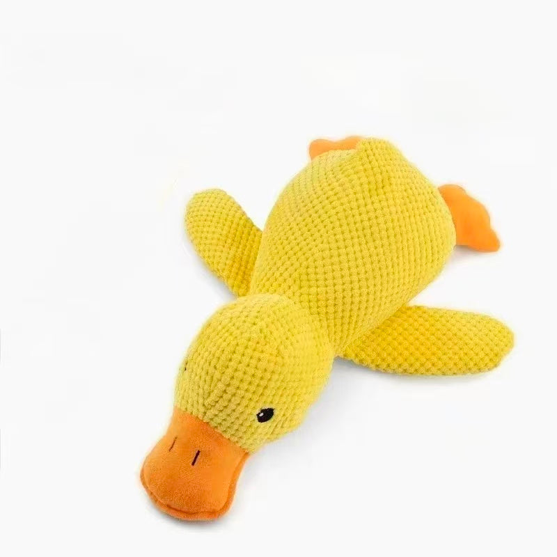 Little Yellow Duck Plush Squeaky Dog Toy