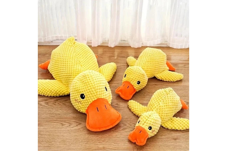 Little Yellow Duck Plush Squeaky Dog Toy