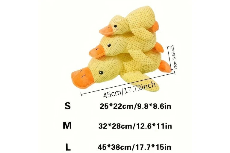 Little Yellow Duck Plush Squeaky Dog Toy