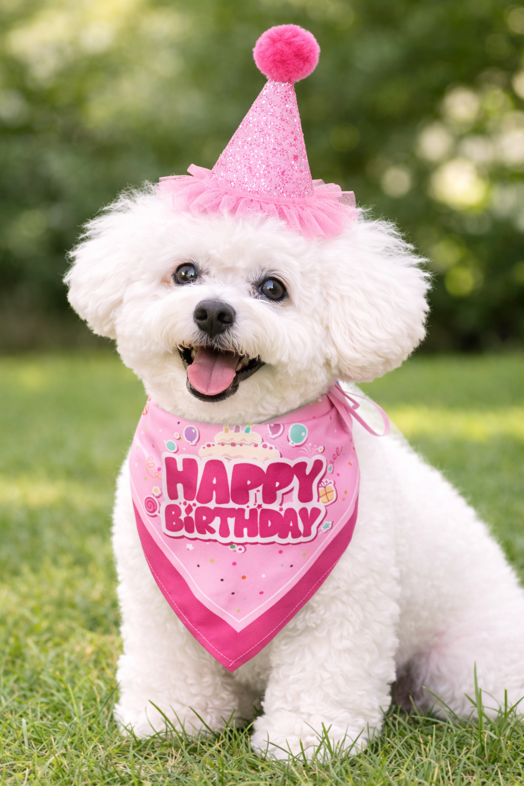 Pet Birthday Party Hat & Bandana Set
