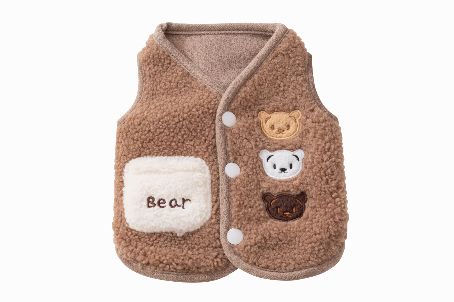 Three-bear Designed Dog Vest