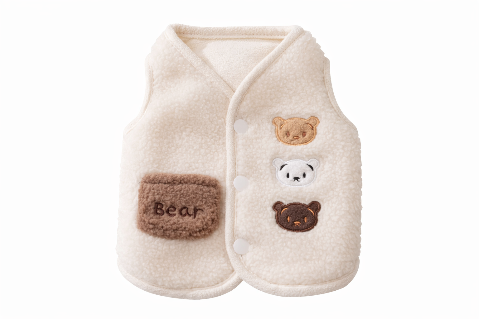 Three-bear Designed Dog Vest