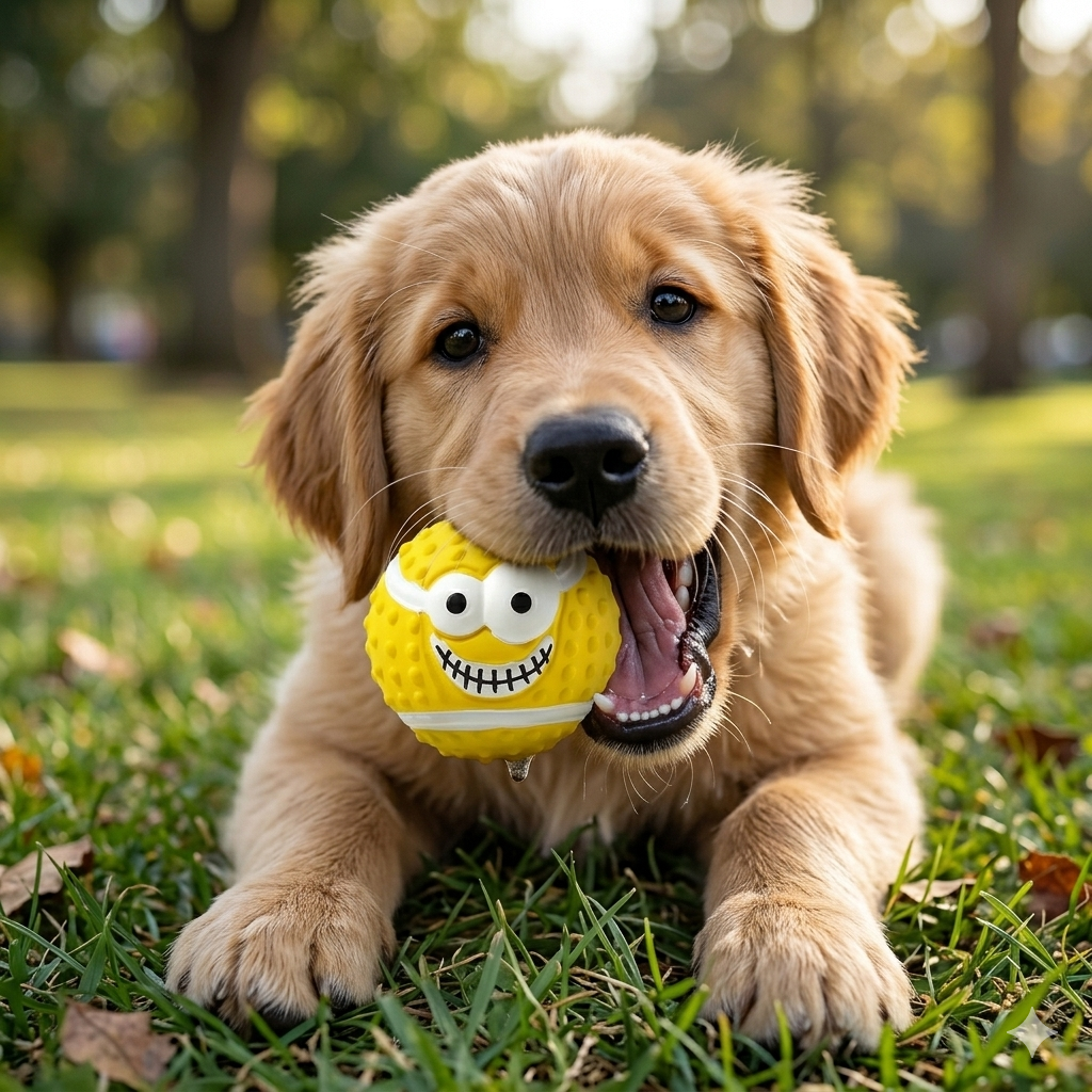 Funny Big-Eyed Monster Squeaky Ball