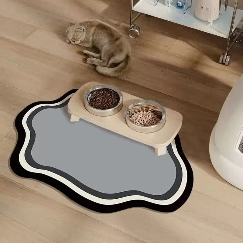 Cloud Designed Fast-Drying Non-Slip Diatomite Pet Feeding Mat