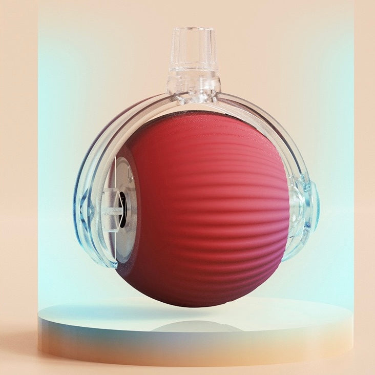Interactive Electric Cat Toy - Self-Rolling Ball with Fuzzy Tail