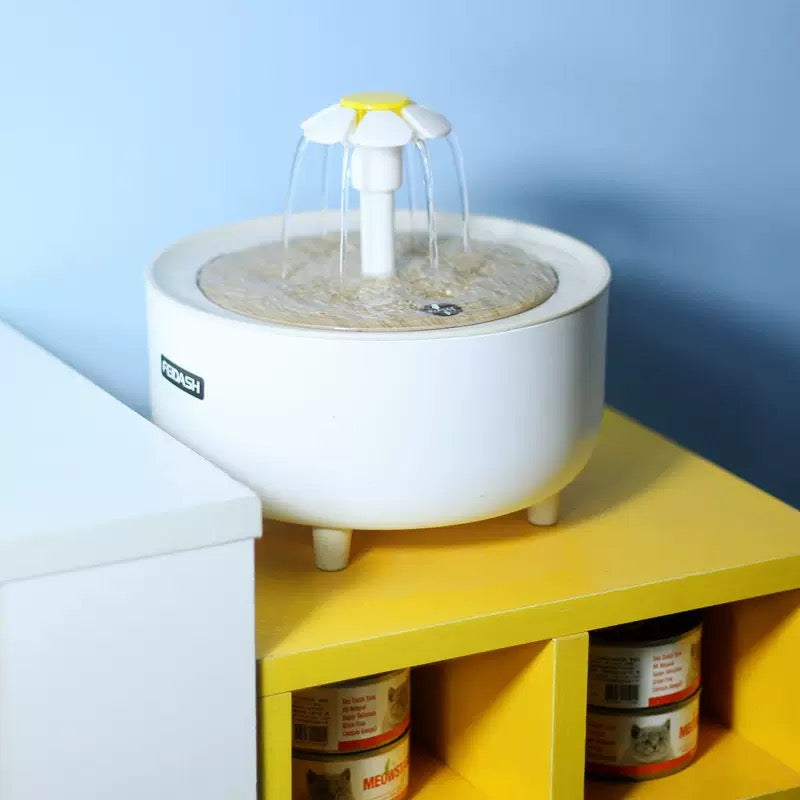 Flower Style Automatic Cat Water Fountain