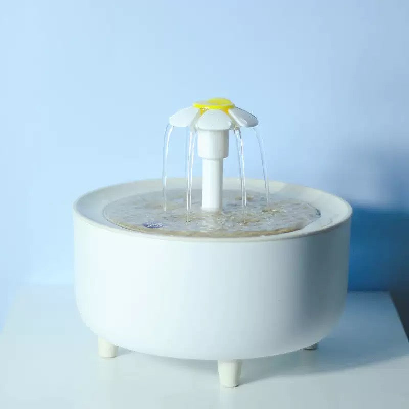 Flower Style Automatic Cat Water Fountain