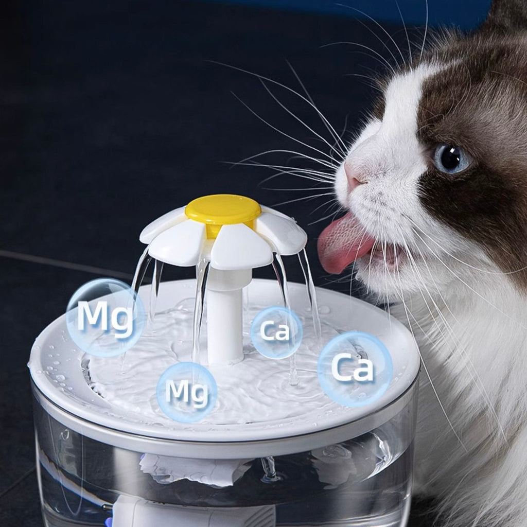 Flower Style Automatic Cat Water Fountain