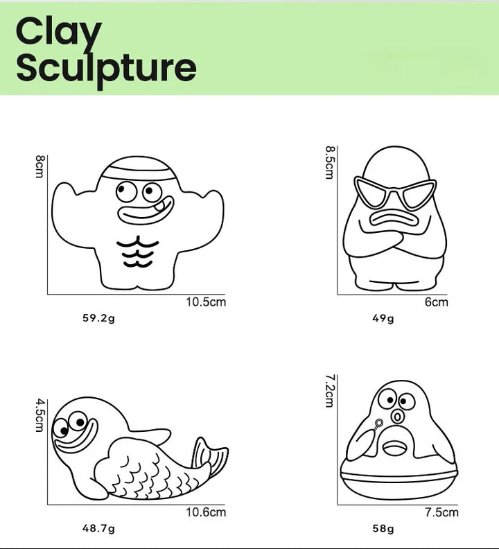 QMonster Clay Sculpture Series – Latex Squeaky Toy