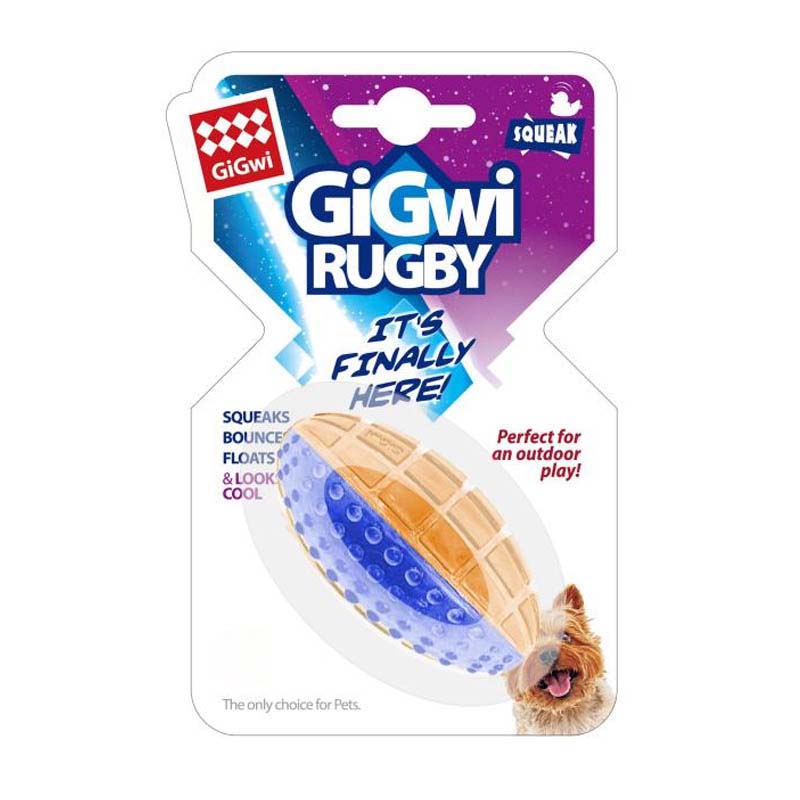GiGwi Squeaky Rugby Ball
