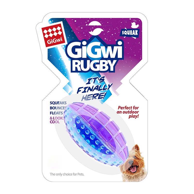GiGwi Squeaky Rugby Ball