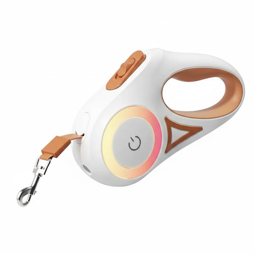 Automatic Retractable Dog Leash with LED Flash Light